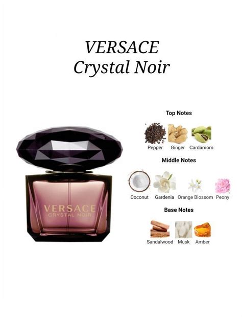 versace crystal noir note|versace crystal noir perfume sample.